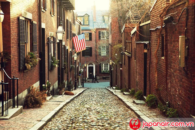 Phố cổ ở Beacon Hill